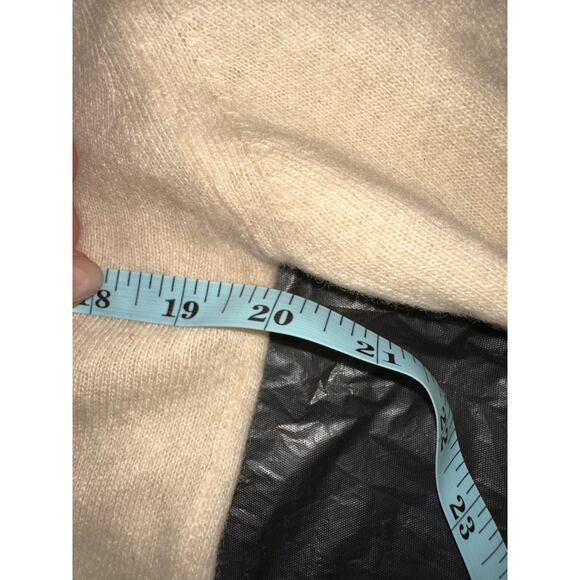 VINTAGE 50'S 60'S BONNIE BRIAR 100% CASHMERE BEADED PEARLS CARDIGAN SWEATER - Picture 5 of 11